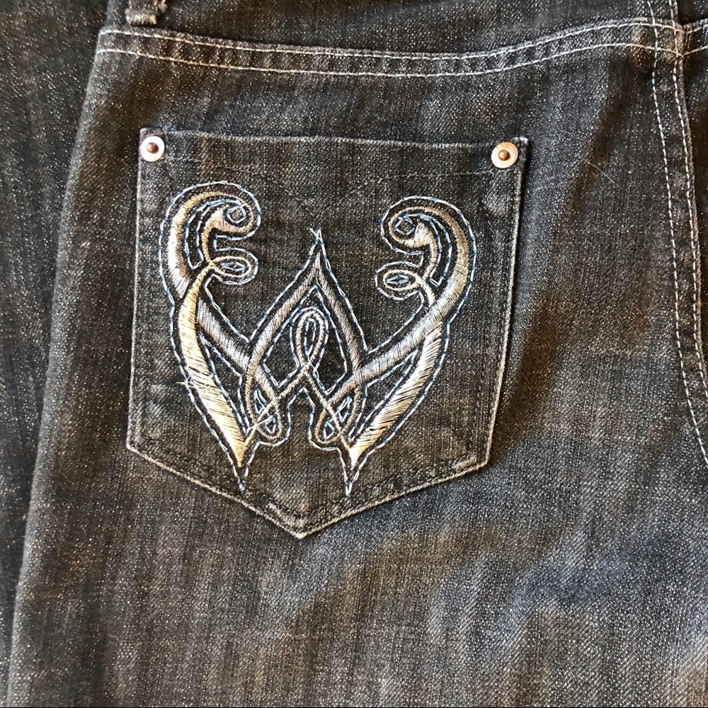 Wicked West black denim boot cut jeans, 4 - Picture 2 of 7